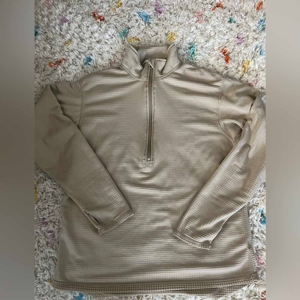 Polartec Men's Half-Zip Thermal Pullover Sweater - Beige 2 each